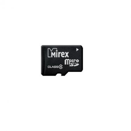 Карта памяти MicroSDHC Mirex 32GB Class 4 без адаптера Black