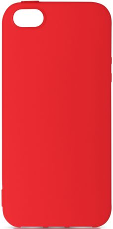 Клип-кейс DF Apple iPhone 5/SE TPU Red