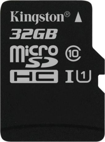 Карта памяти MicroSDHC Kingston 32GB Class10 UHS-I c адаптером SDCS/32GB Black