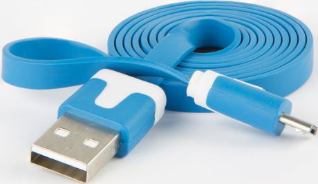 Дата-кабель RedLine USB-microUSB плоский Blue