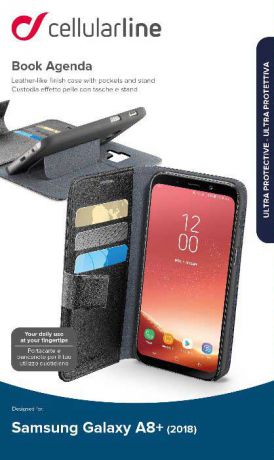 Чехол-книжка Cellularline Samsung Galaxy A8 Plus Black