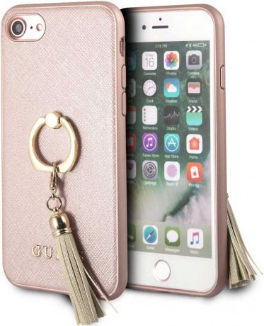 Клип-кейс Guess Apple iPhone 8 с кольцом Pink