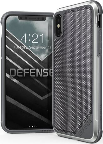 Клип-кейс X-Doria Apple iPhone X сафьяно Grey