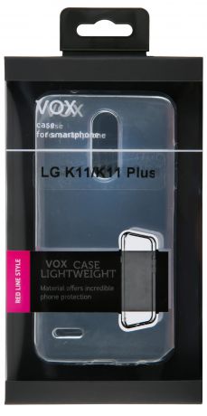 Клип-кейс Vox для LG К11/К11 Plus прозрачный