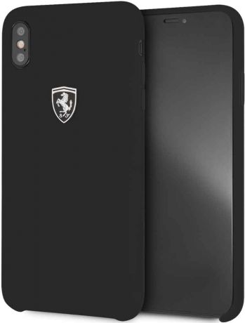 Клип-кейс Ferrari для iPhone XS Max силикон Black
