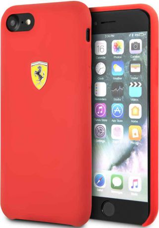 Клип-кейс Ferrari для iPhone 7/8 силикон Red