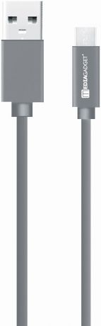 Дата-кабель MediaGadget MU-001 USB-microUSB 1,2м Grey