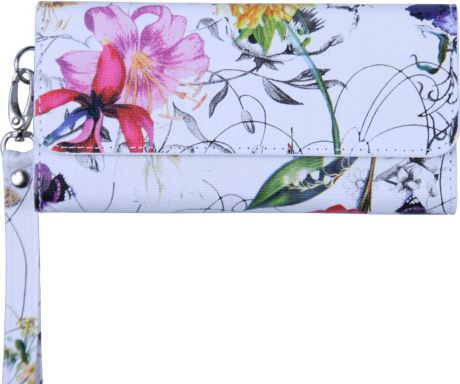 Чехол-клатч OxyFashion Mary универсальный размер L до 4,7" принт цветы 7