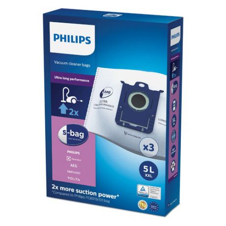 Пылесборники PHILIPS FC8027/01, универсальные, 3 шт., подходит для Performer Pro/Expert/Silent/Ultimate