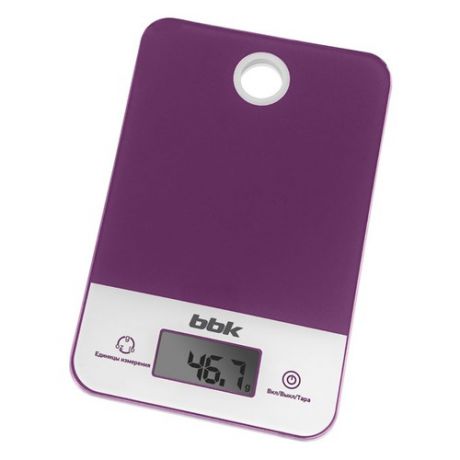 Весы кухонные BBK KS109G, фиолетовый