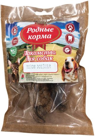 Лакомство Родные Корма легкое говяжье сушеное в дровяной печи для собак мелких пород (35 г)
