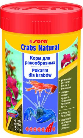 Корм Sera Crabs Natural для раков и крабов (30 г)