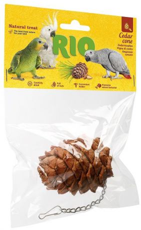 Лакомство-игрушка RIO Cedar Cone кедровая шишка для крупных попугаев (1 шт, )