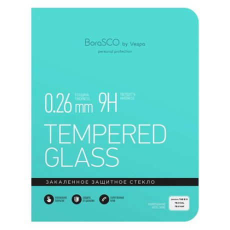Защитное стекло Borasco Lenovo TAB E10 TB-X104L/X104F, 10.1", 241 х 165 мм, 1 шт [37388]