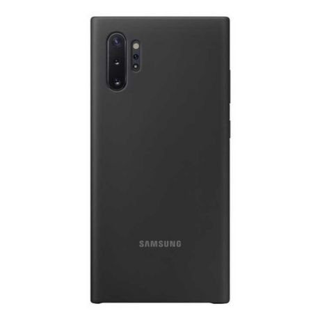 Чехол (клип-кейс) SAMSUNG Silicone Cover, для Samsung Galaxy Note 10+, черный [ef-pn975tbegru]