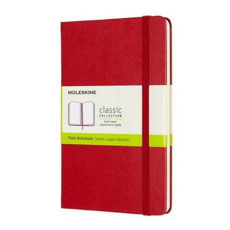 Блокнот Moleskine CLASSIC Medium 115x180мм 240стр. нелинованный твердая обложка красный 6 шт./кор.