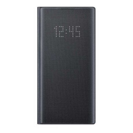 Чехол (флип-кейс) SAMSUNG LED View Cover, для Samsung Galaxy Note 10, черный [ef-nn970pbegru]
