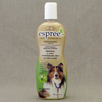 Шампунь Espree Classic Care Aloe Oatbath Medicated Shampoo с алоэ и протеинами овса для собак и кошек 355 мл