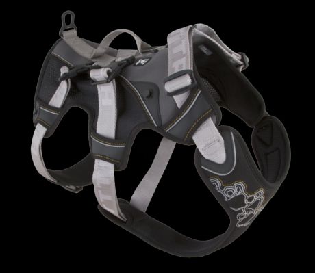Шлейка Hurtta Trail Harness для собак (75 - 95 см, Черный)
