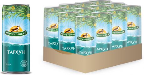 Лимонад Напитки из Черноголовки "Тархун", 12 шт по 330 мл