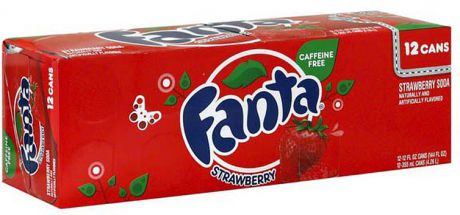 Газированный напиток Fanta "Клубника", 12 шт по 355 мл