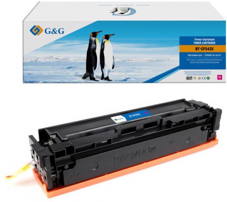 Картридж G&G NT-CF543X, пурпурный, для лазерного принтера