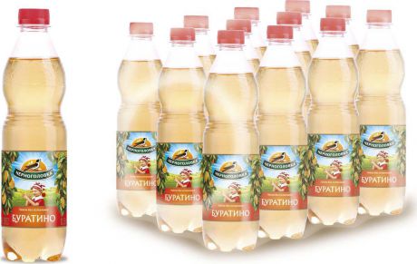 Лимонад Напитки из Черноголовки "Буратино", 12 шт по 500 мл