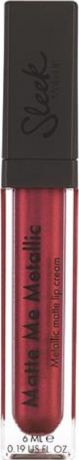 Блеск для губ Sleek MakeUP Matte Me Metallic Into the night Anodized Ruby 1167, 28 г