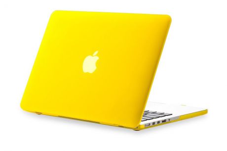 Чехол для ноутбука Gurdini накладка пластик матовый 220066 для MacBook Pro 15" 2008-2012, желтый