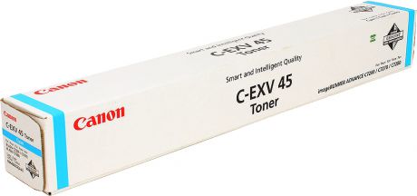 Картридж Canon C-EXV45 C, голубой, для лазерного принтера, оригинал