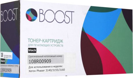 Boost 108R00909, Черный тонер-картридж для Xerox Phaser 3140/3155/3160B/3160N