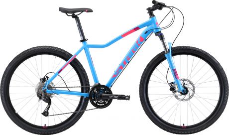 Велосипед STARK Viva 27.4 HD 2019 18 голубой/белый/розовый
