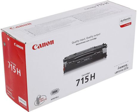 Картридж Canon 715H, черный, для лазерного принтера, оригинал