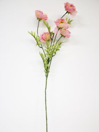 Искусственные цветы Конэко "Мак искусственный 70 см" 555979_pink