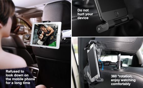 Автомобильный держатель Baseus Back Seat Car Mount Holder для Планшета и Смартфона