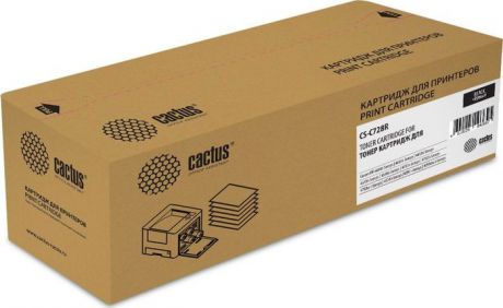 Картридж Cactus CS-C728R, черный, для лазерного принтера