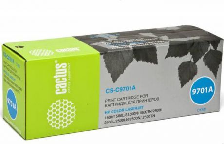 Картридж Cactus CS-C9701AR, голубой, для лазерного принтера