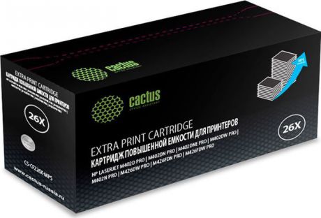 Картридж Cactus CS-CF226X-MPS, черный, для лазерного принтера