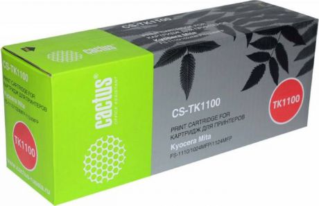 Картридж Cactus CS-TK1100, черный, для лазерного принтера