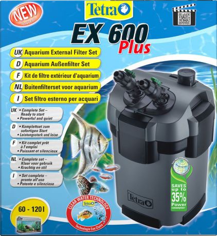 Фильтр для аквариума Tetra EX 600 Plus, 60-120 л