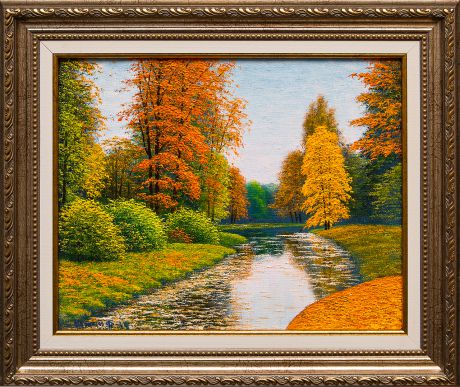 Картина маслом "Осень" Тимофеев