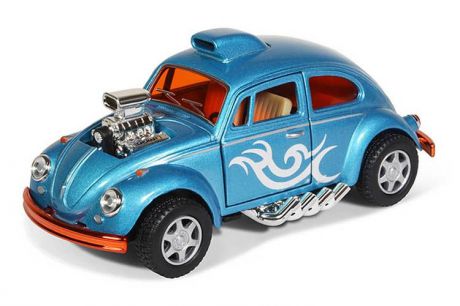 Машинка металлическая с открывающимися дверями, модель Volkswagen Beetle Custom Dragracer