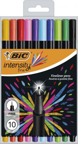 Набор капиллярных ручек Bic Intensity Fine, B953034, 10 цветов
