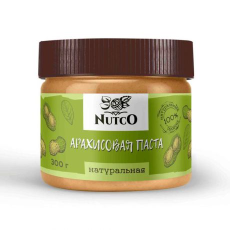 Арахисовая паста NUTCO Натуральная 300 гр.