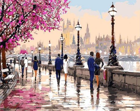 Картина по номерам Paintboy Original "Романтичный Лондон" 40х50см