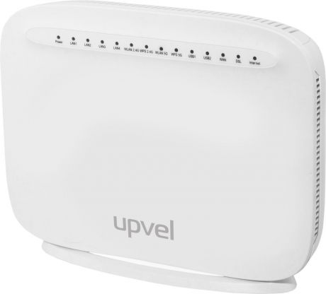 UPVEL UR-835VCU маршрутизатор стандарта 802.11ac 1600Мбит/с с портом VDSL/ADSL, 2 USB-порта с поддержкой 3G/LTE -модемов