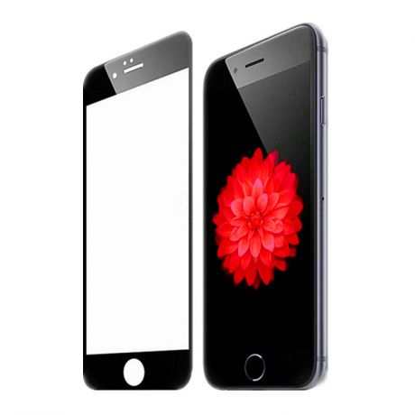 Защитное стекло 5D ТЕХПАК универсальное для Apple iPhone 6/7/8 5, плоский черный