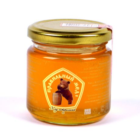 Мед натуральный "Липовый" 250 гр Правильный мёд