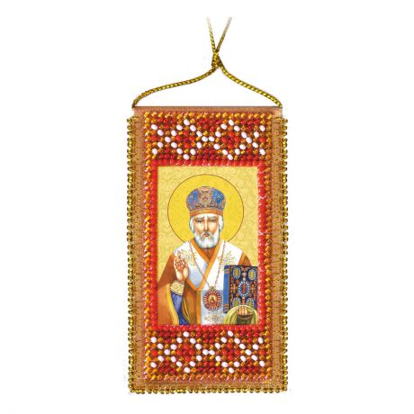 Набор для вышивания бисером Абрис Арт "Молитва Николаю Чудотворцу", 5 х 10 см