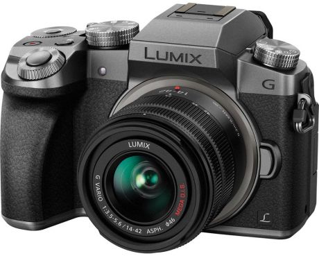 Беззеркальный фотоаппарат Panasonic Lumix DMC-G7 Kit 14-42mm, Silver